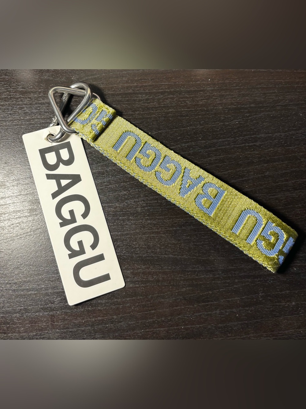 BAGGU Avocado UO Exclusive Logo Wrist Strap Keychain